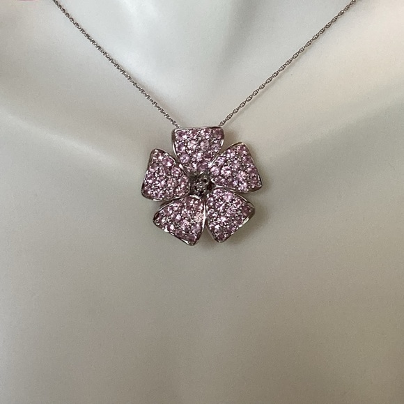 Jewelry - 10k, PINK SAPPHIRE ENHANCER PENDENT